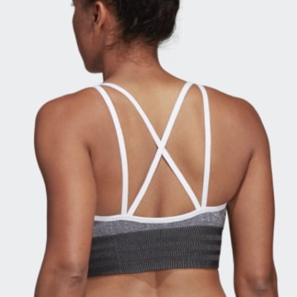Adidas Womens All Me Primeknit Sports Bra - Picture 11 of 14